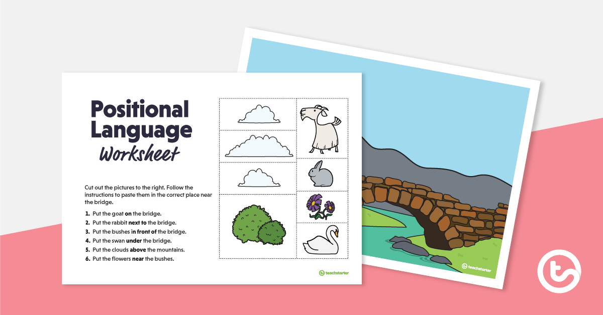 Image of Positional Language Worksheet – The Bridge