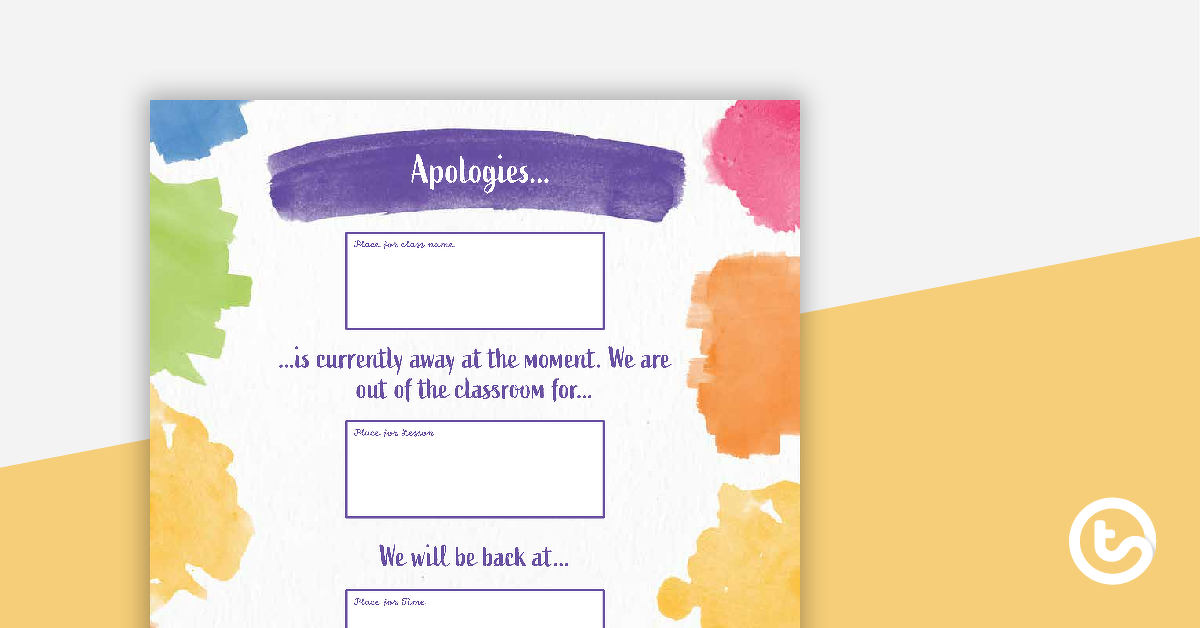 Preview image for Rainbow Watercolour - Out of Class Poster - teaching resource