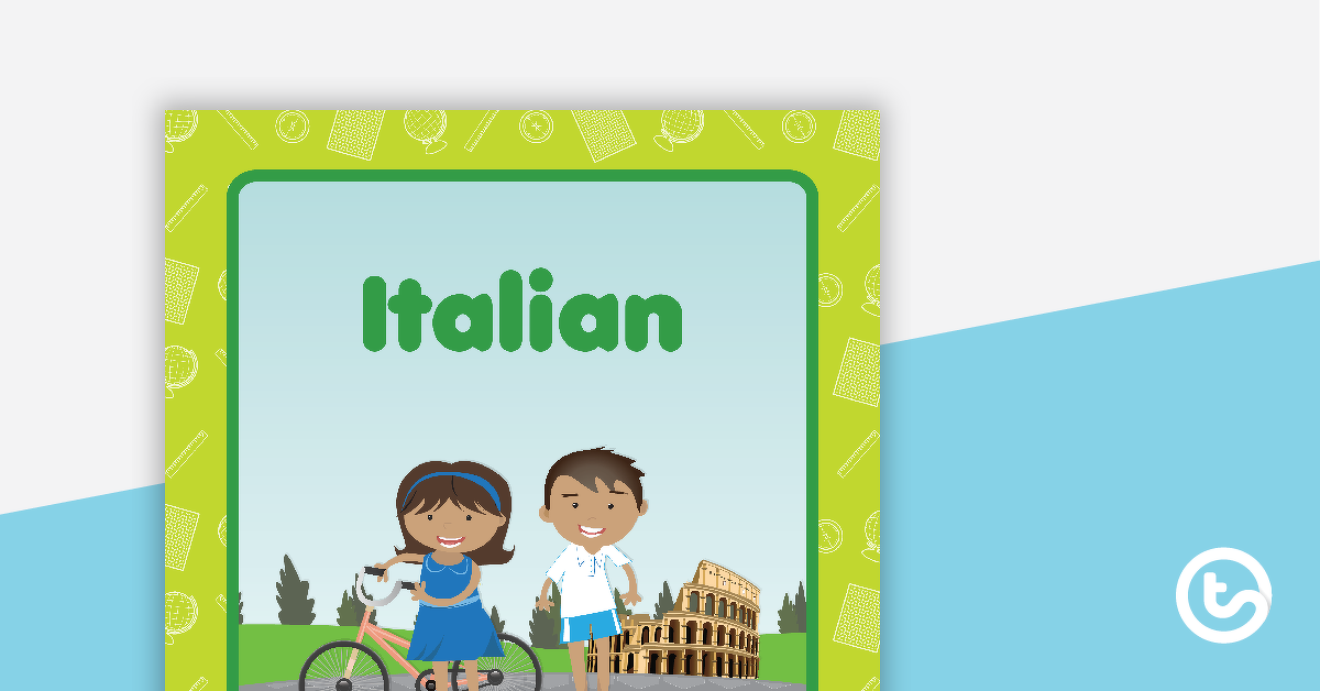 预览图像的意大利书封面-教学资源