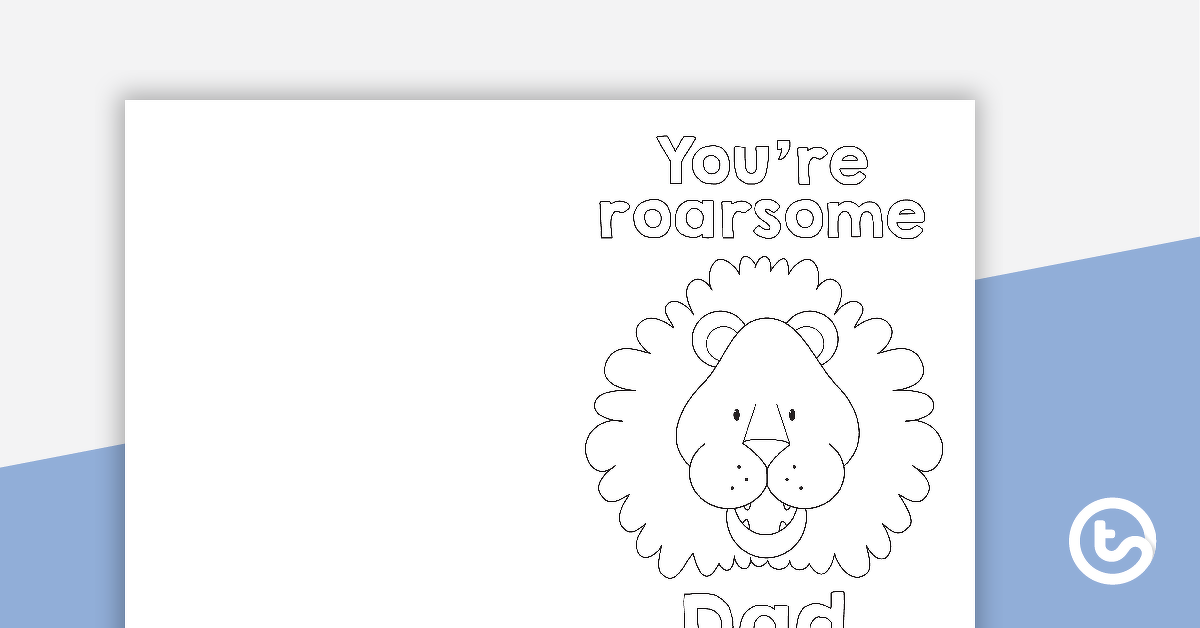 预览图像的“你是roarsome”-可编辑的卡片模板-教学资源