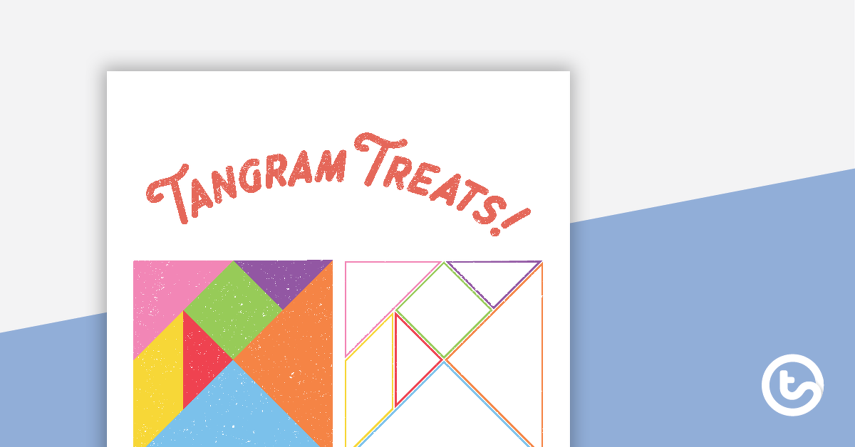 Preview image for Tangram Treats - Task Cards and Templates - teaching resource