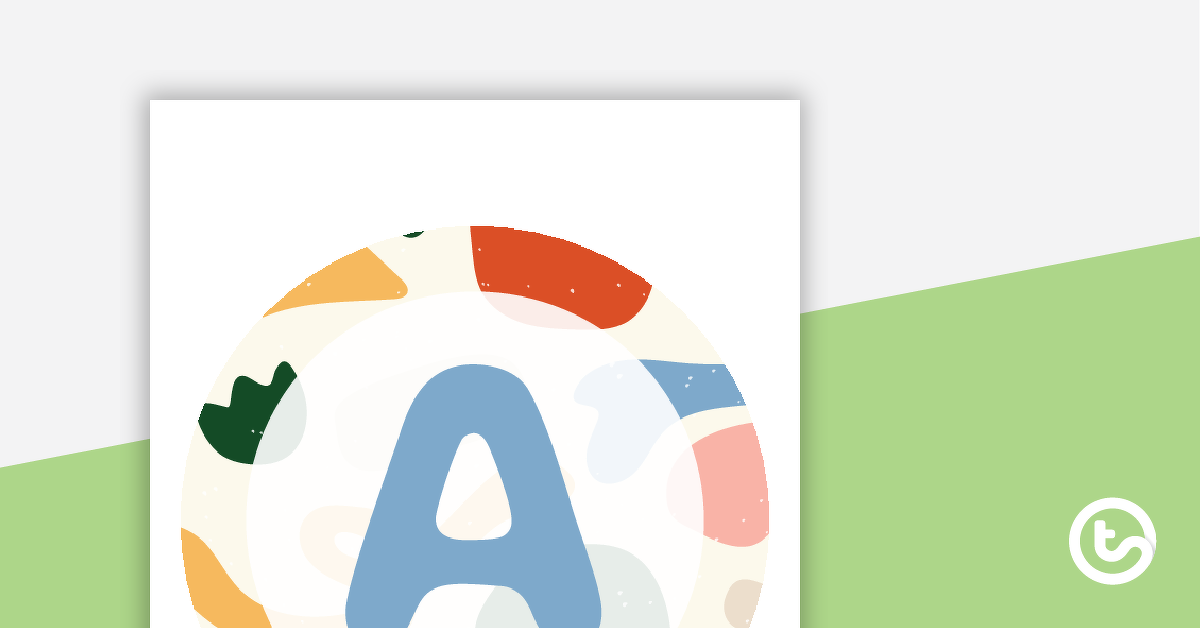 Preview image for Abstract Pattern – Letter, Number and Punctuation Set - teaching resource