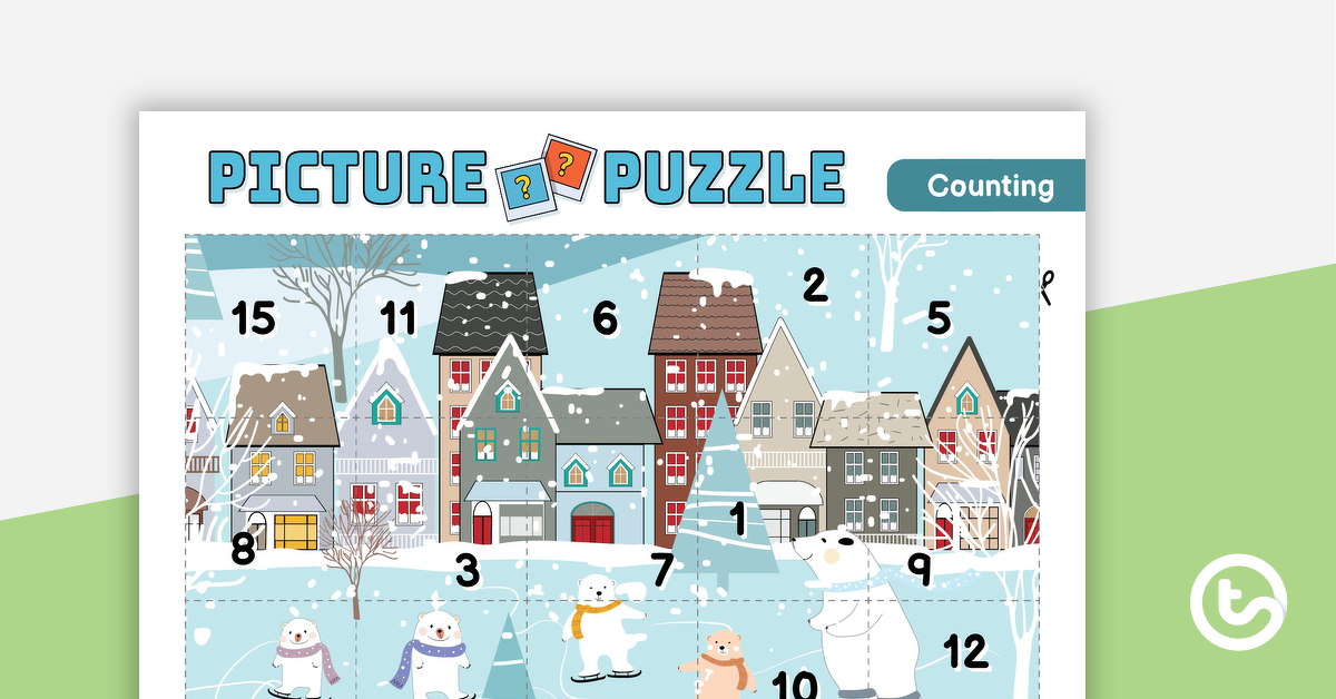 Preview image for Counting Within 20 Picture Puzzle - teaching resource