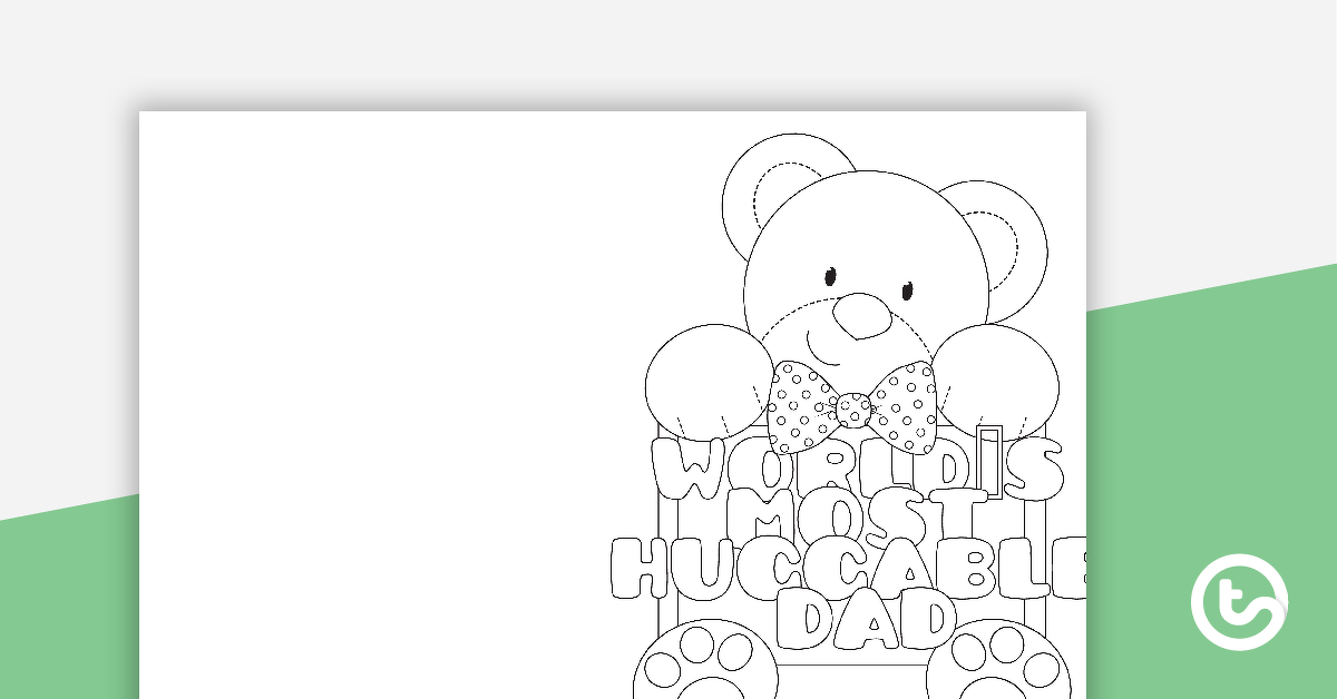 Preview image for 'World's Most Huggable' - Editable Card Template - teaching resource