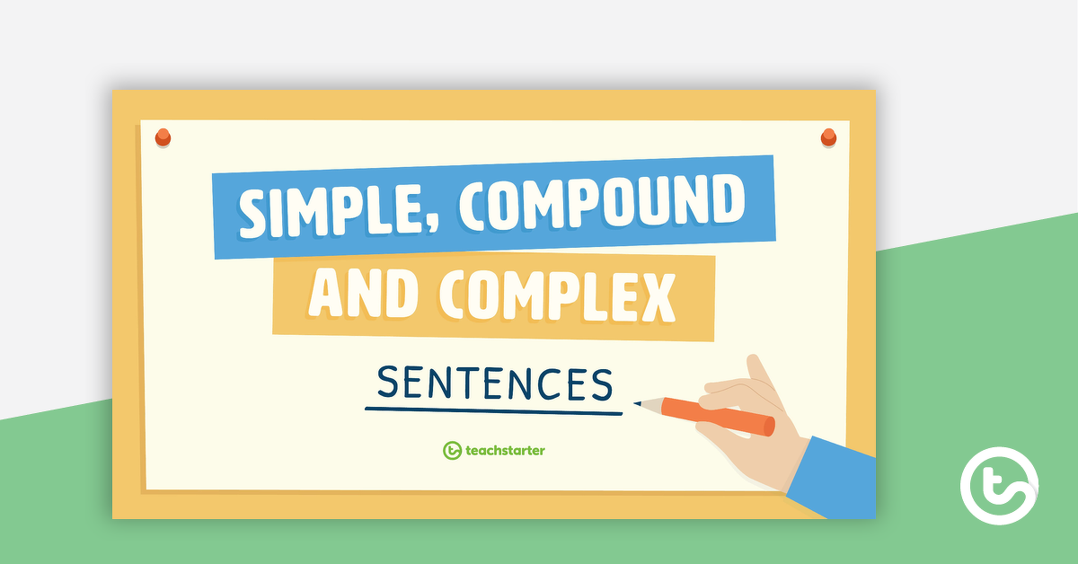 Preview image for Simple, Compound and Complex Sentences PowerPoint - teaching resource