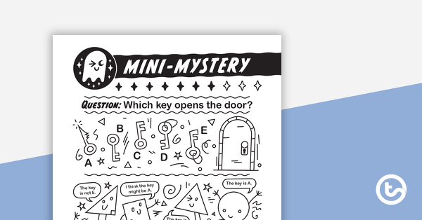 Preview image for Mini-Mystery – Which Key Opens the Door? - teaching resource