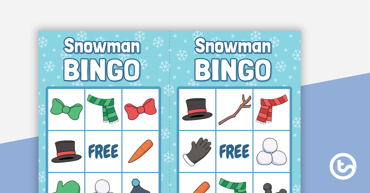 Preview image for Snowman BINGO - teaching resource