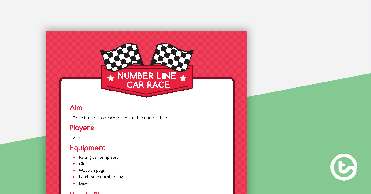 Image of Number Line Car Race