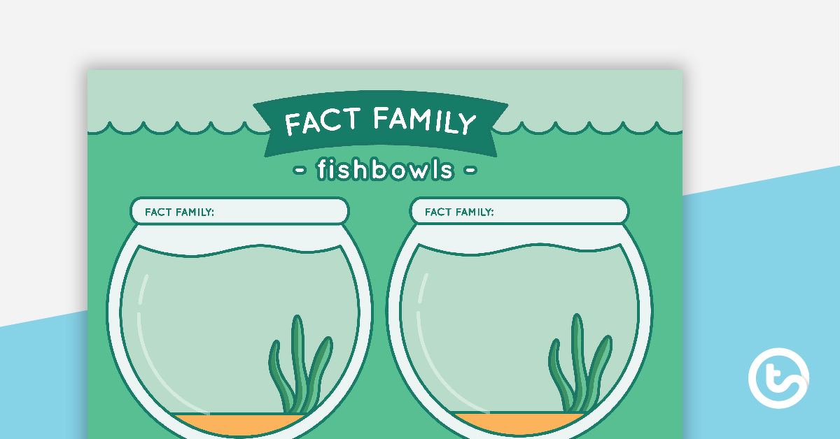 Image of Fact Family Fishbowls (Blank)