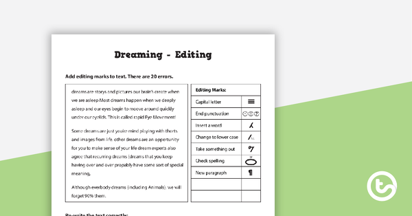 Thumbnail of 18 Editing Worksheets - Spelling, Grammar and Punctuation - teaching resource