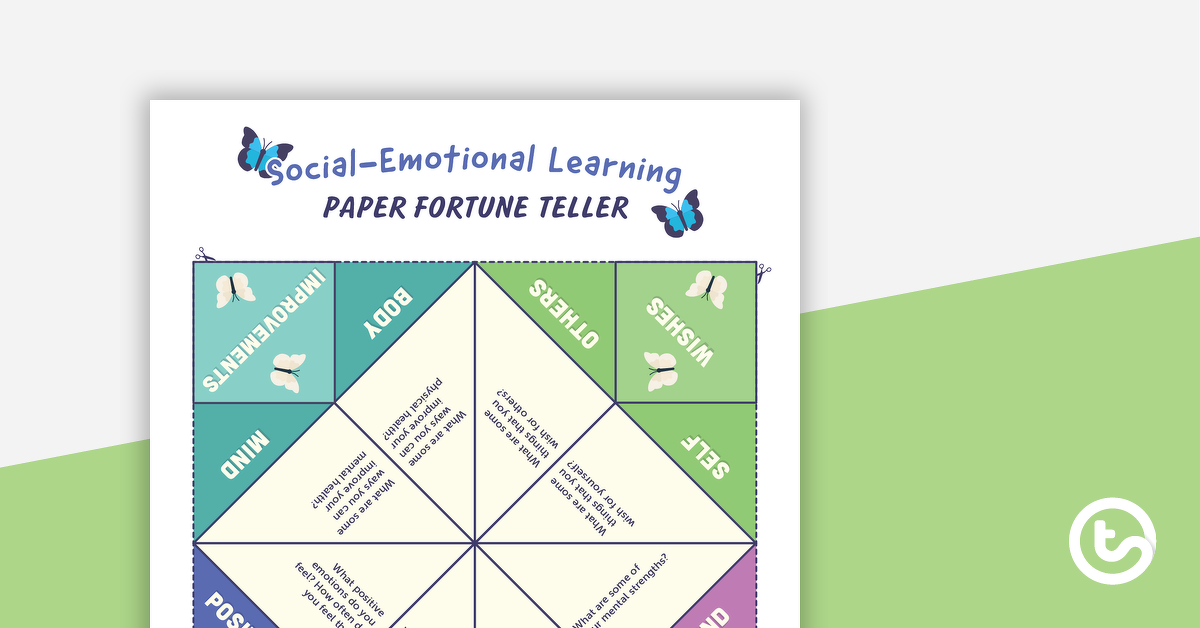 Image of Social-Emotional Learning Paper Fortune Teller