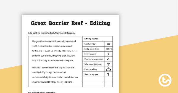 Thumbnail of 18 Editing Worksheets - Spelling, Grammar and Punctuation - teaching resource