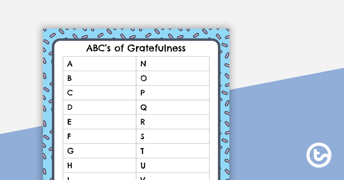 Image of ABC's of Gratefulness