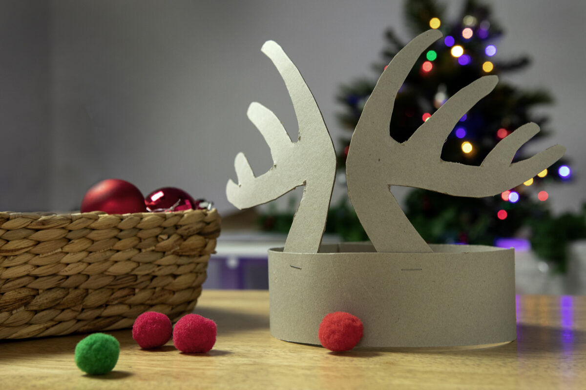 printable reindeer antlers headband for kids