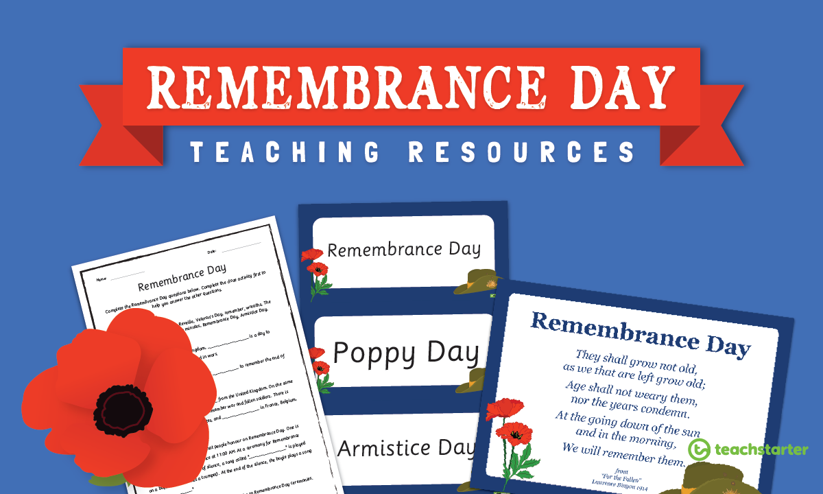 Remembrance Day Teaching Resources Downloadable 
