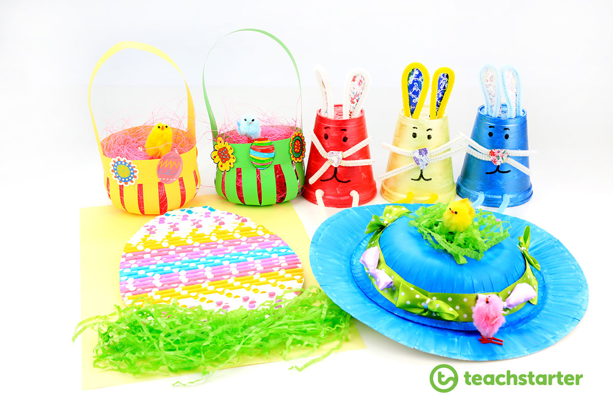 Easter Egg, Easter Basket, Easter Bunny and Easter Bonnet Craft activity ideas