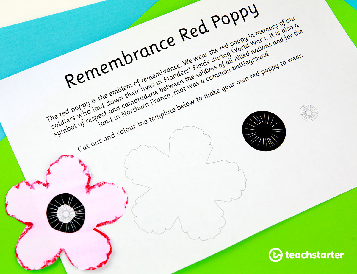 Red Poppy Template