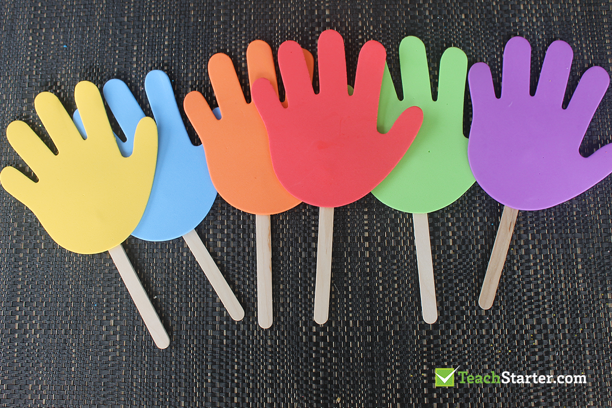 Hands Up Paddle Pop Sticks