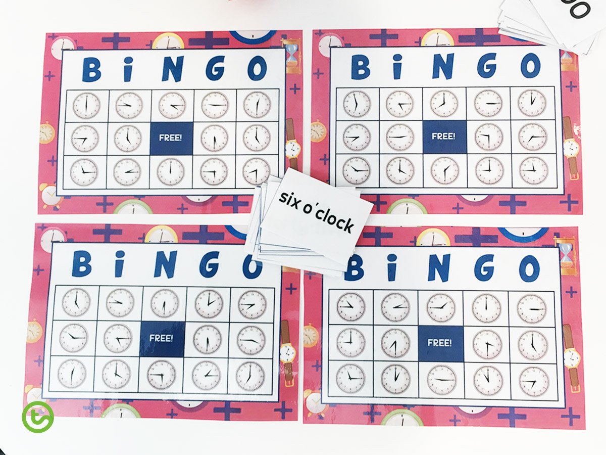 Time Resources and Activities - Bingo