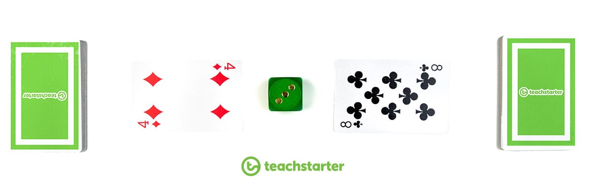 addition and subtraction game using playing cards