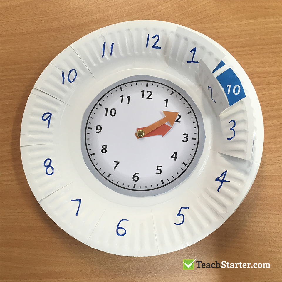 Paper Clock Template Free - Printable Templates