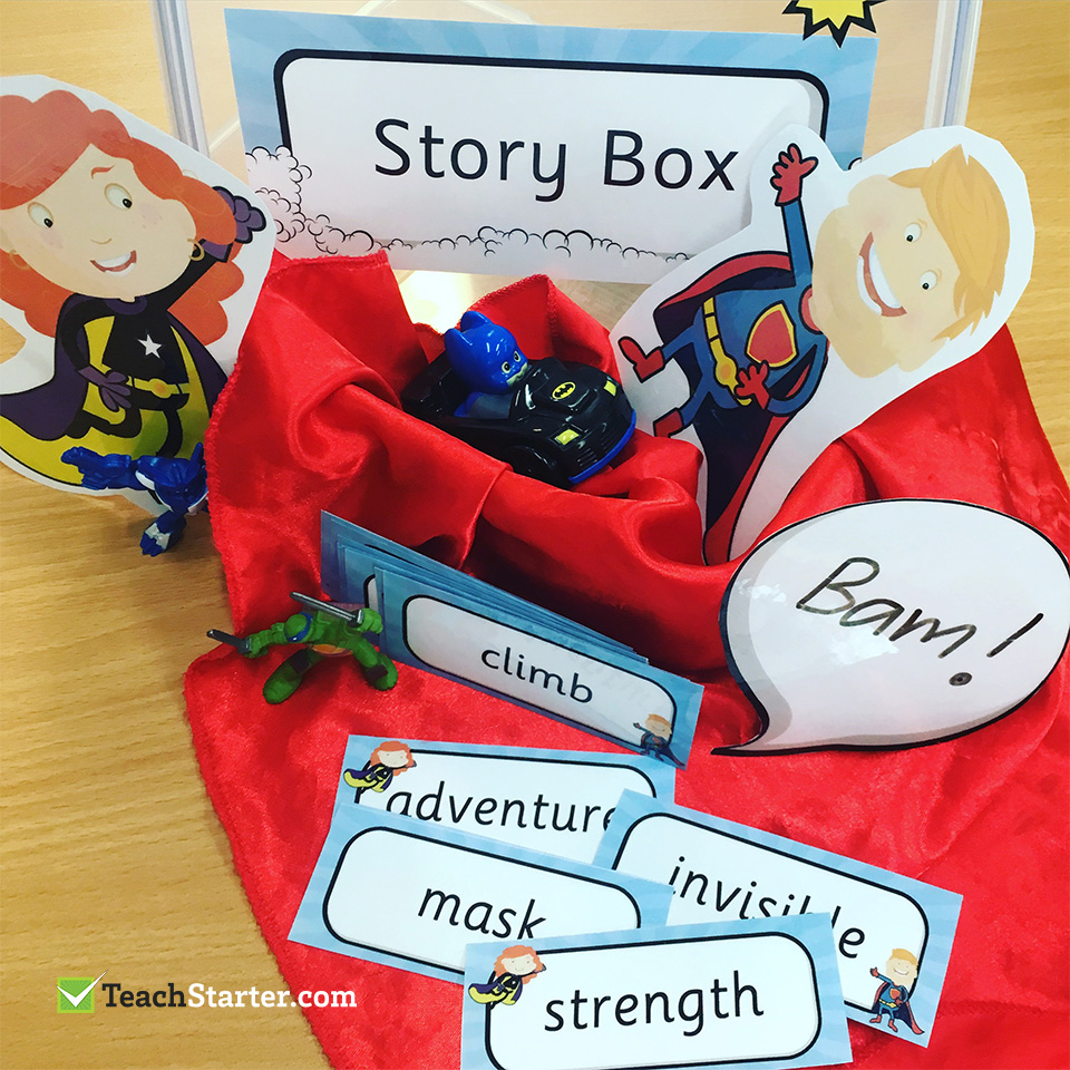 Superhero Story Box Writing Prompt