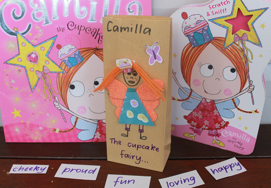 the cupcake fairy childrens book activity making a character bag