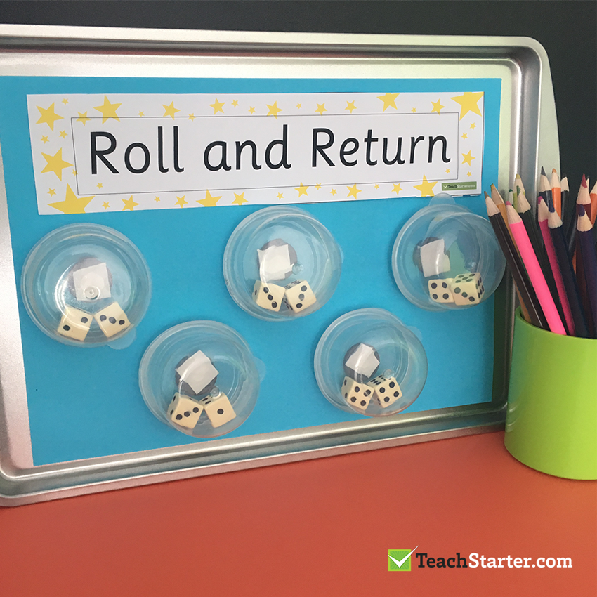 Roll and Return Dice Containers