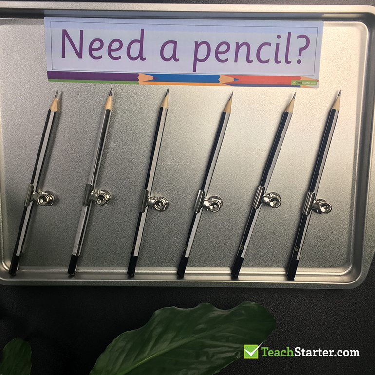 Need a pencil? Magnetic Board