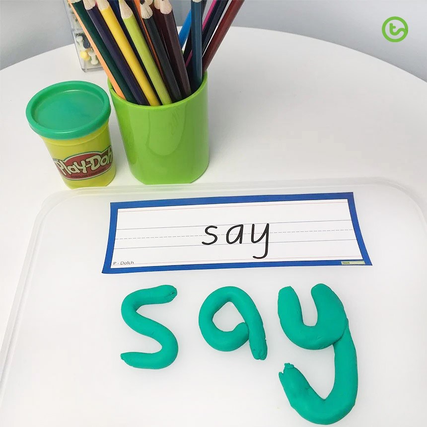 Play Dough Sight Word 