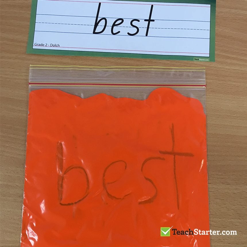 Sight Word Paint Writing Activity