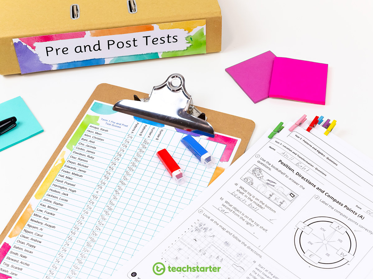 Monitoring Student Progress - Pre and Post Tests