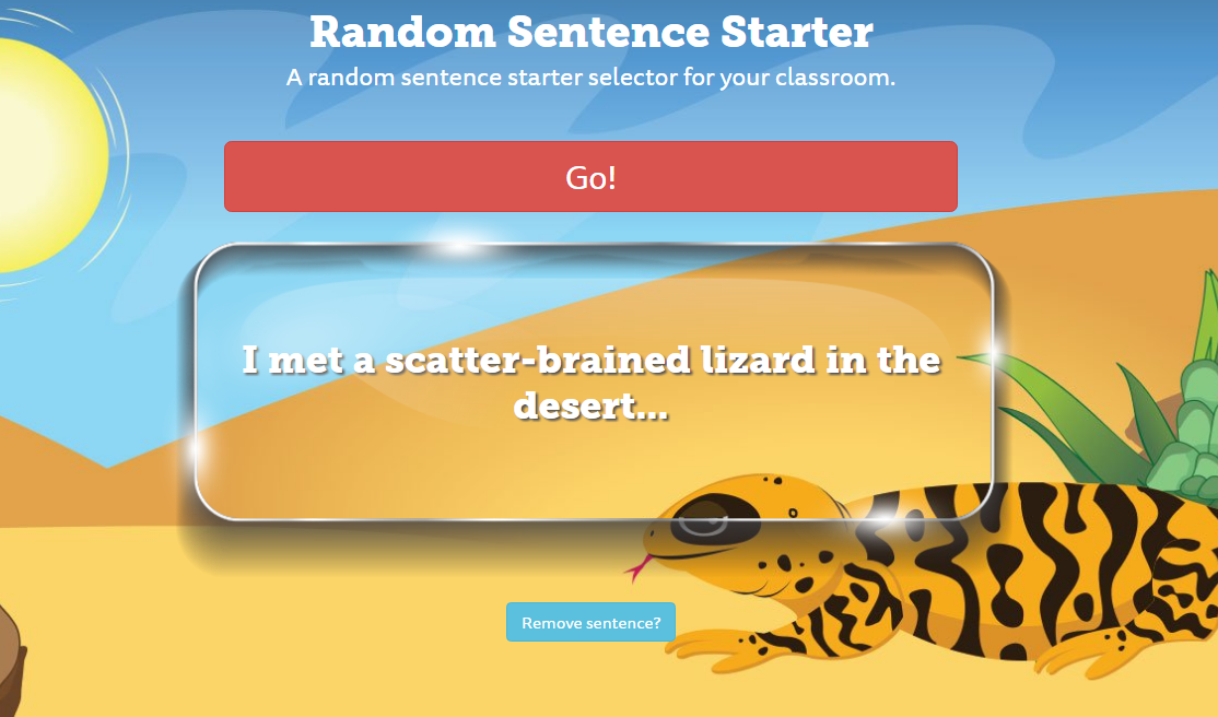 Random Sentence Starter