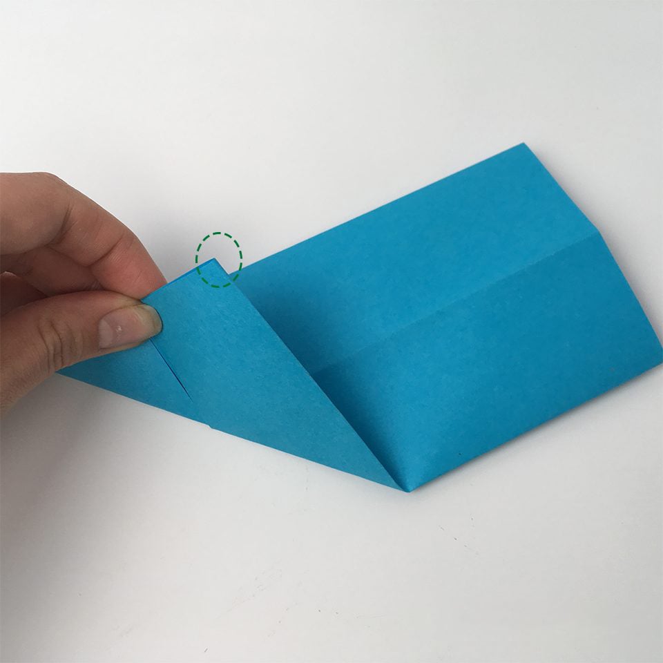 hand folding paper for an origami box