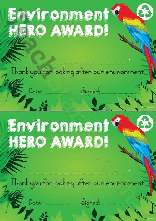Environment Classroom Hero Award