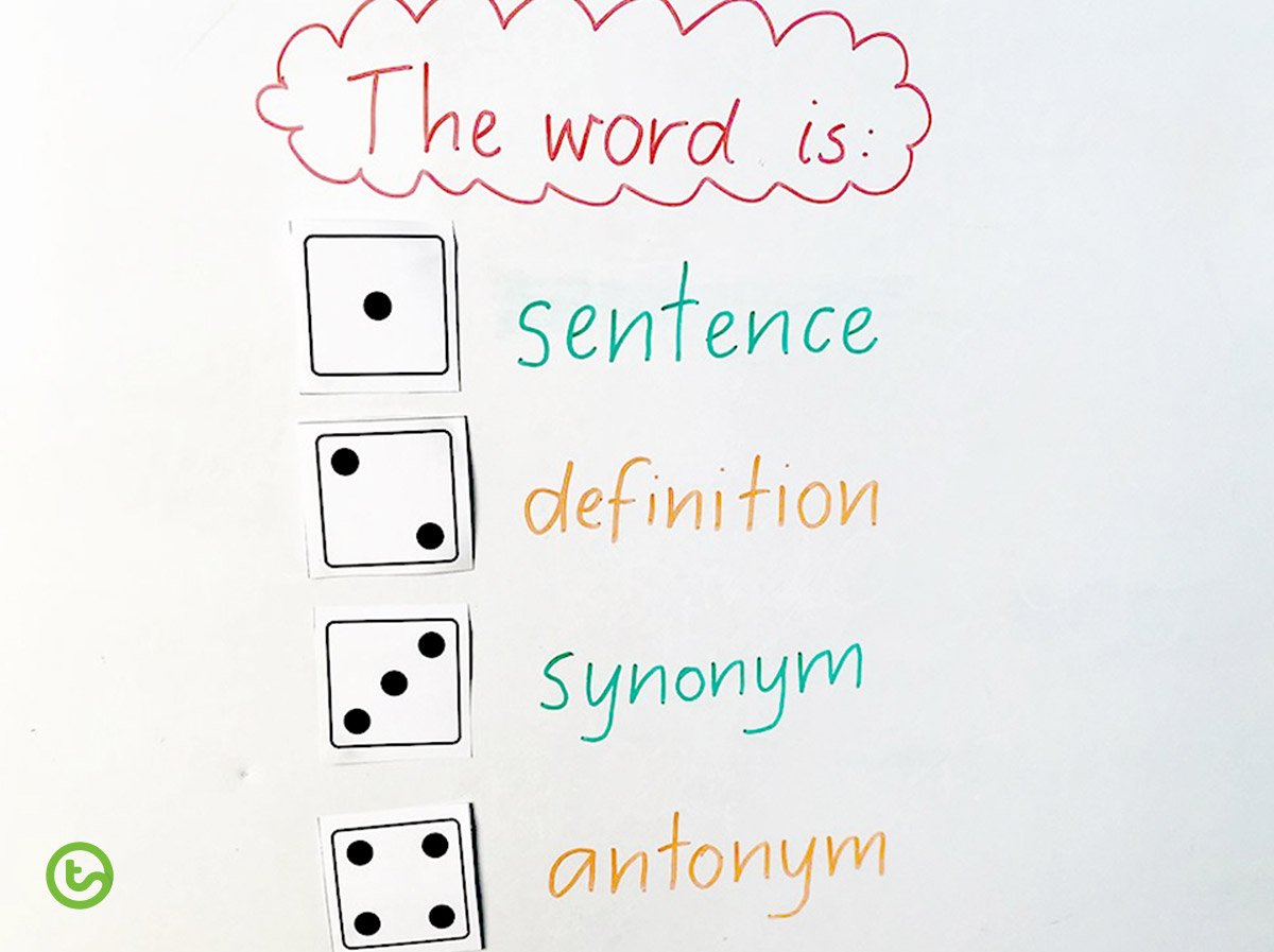 Relief Teaching Day Blog - Whiteboard Dice Activity