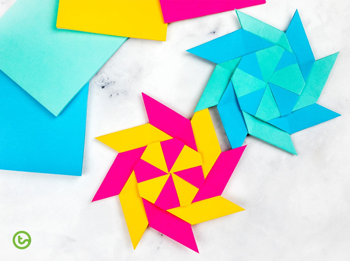 How to make an origami ninja star