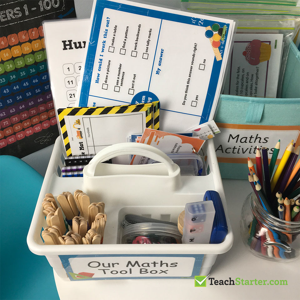 Hands-On Math Tool Box in the Classroom | Teach Starter