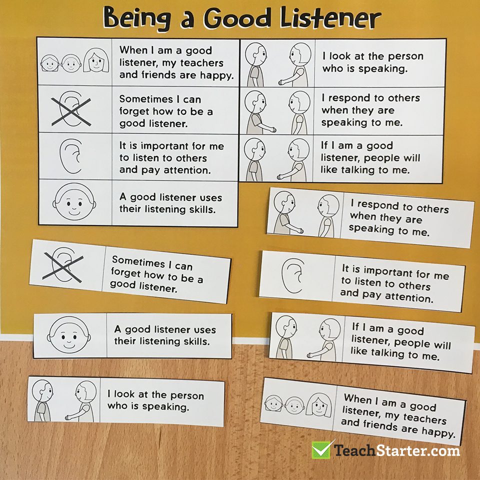 Being a Good Listener Social Story