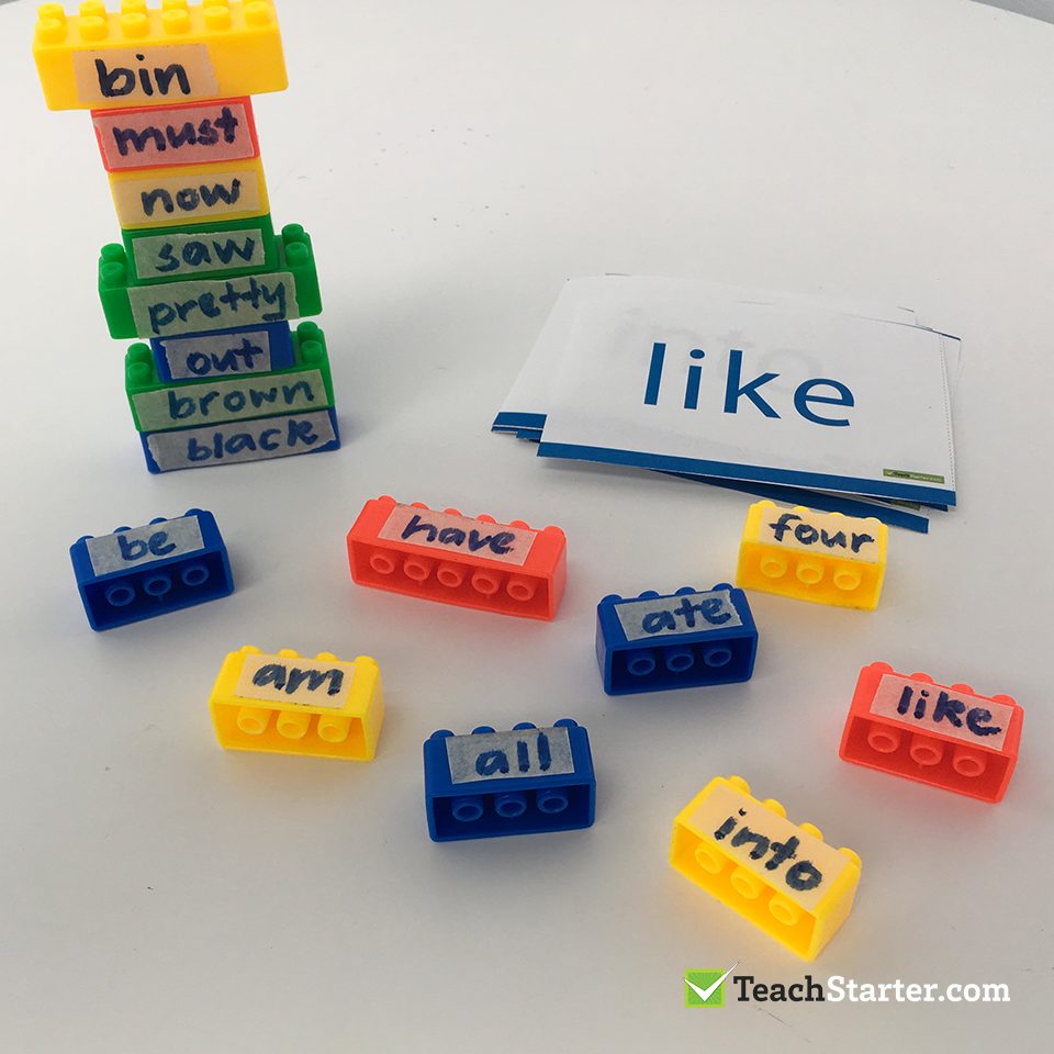 Sight Word Tower Activity