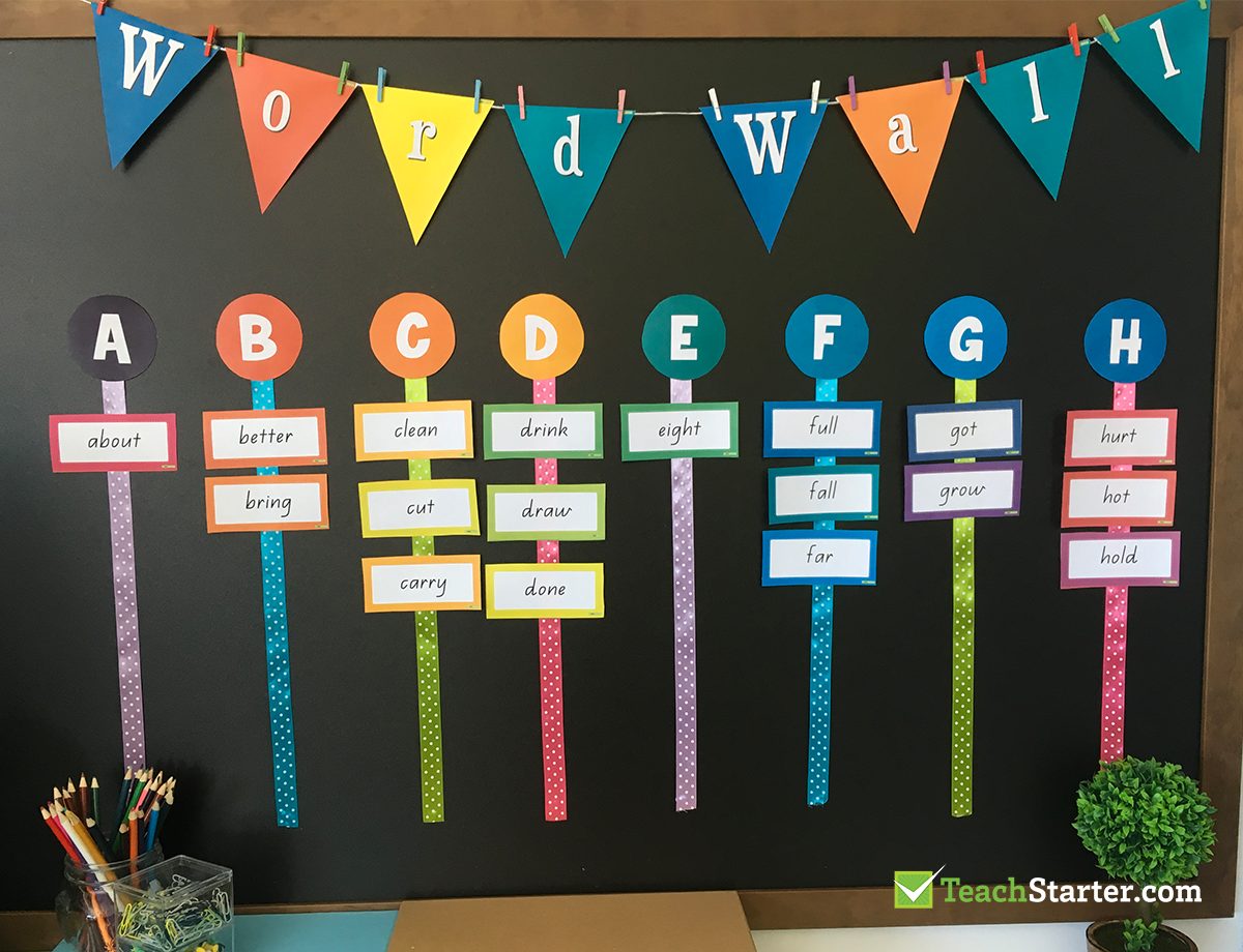 27 Practical Word Wall Ideas for the Classroom Teach Starter