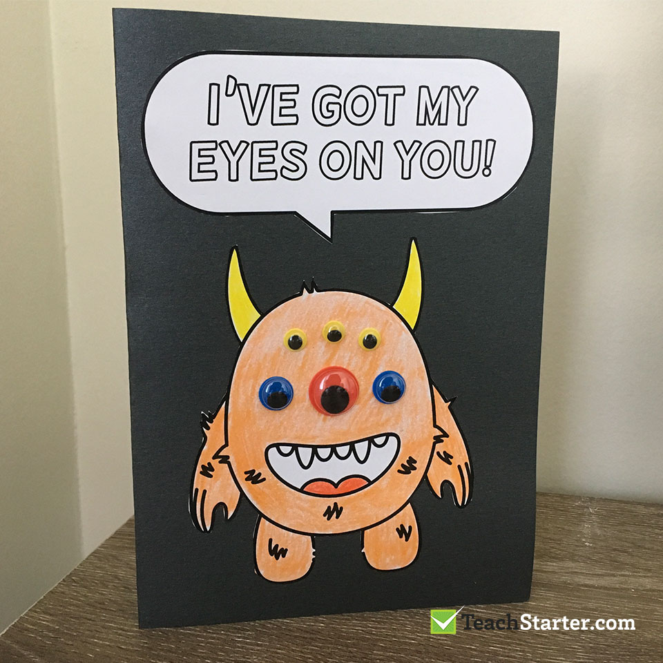 I've Got My Eyes On You Valentine's Card