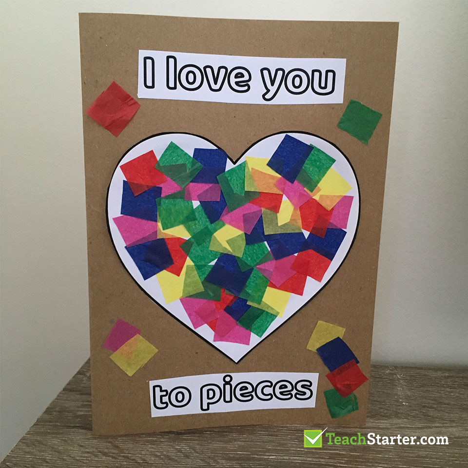 I Love you To Pieces Valentine's Card