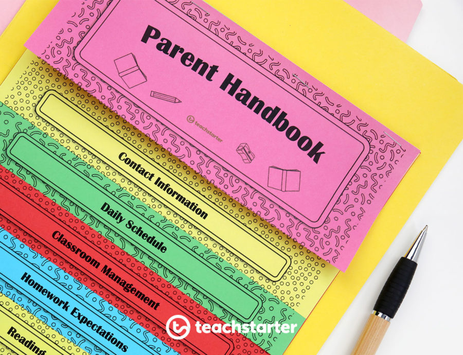parent handbook for meet the teacher night