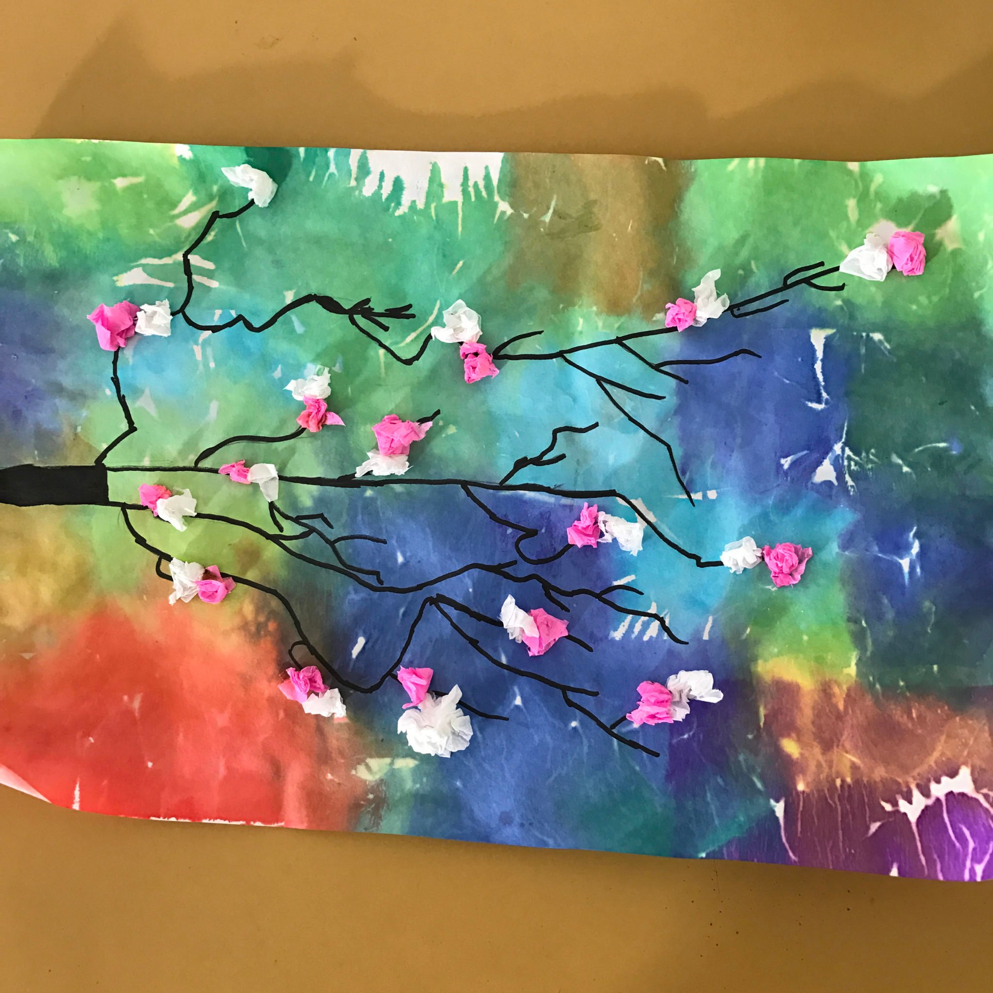 Crepe Paper Artwork Teach Starter