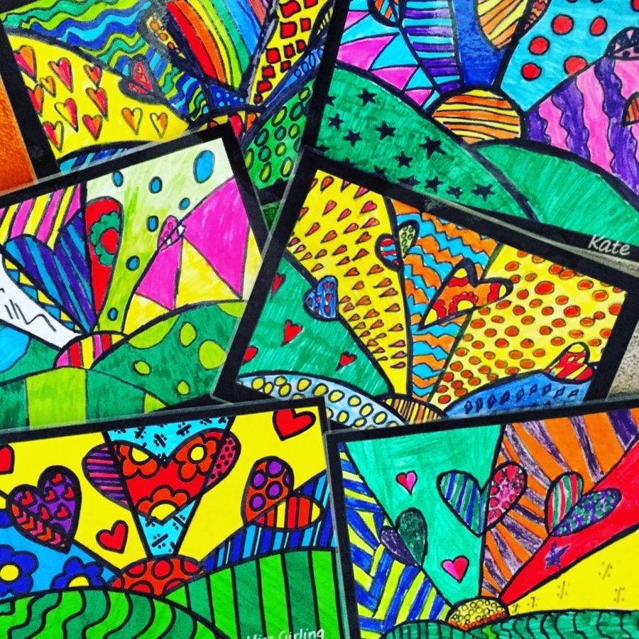 romero britto art activity for kids