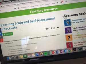 Learning Scale and Self-Assessment Checklists