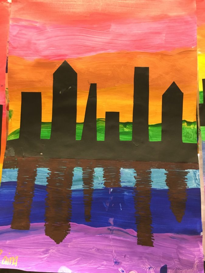 city skyline art projects for kids