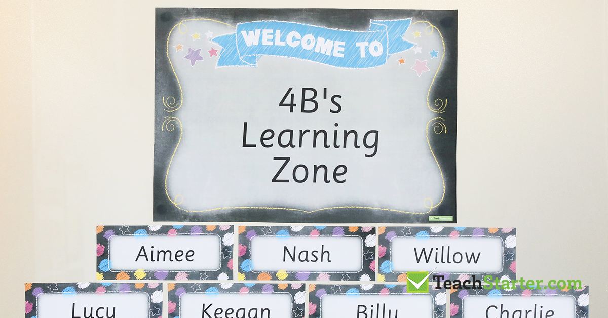 customisable classroom welcome signs