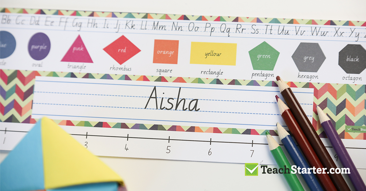 custom primary school student deskplates